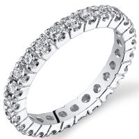 Zlatý eternity prsteň s 1ct syntetickými diamantmi Garcia