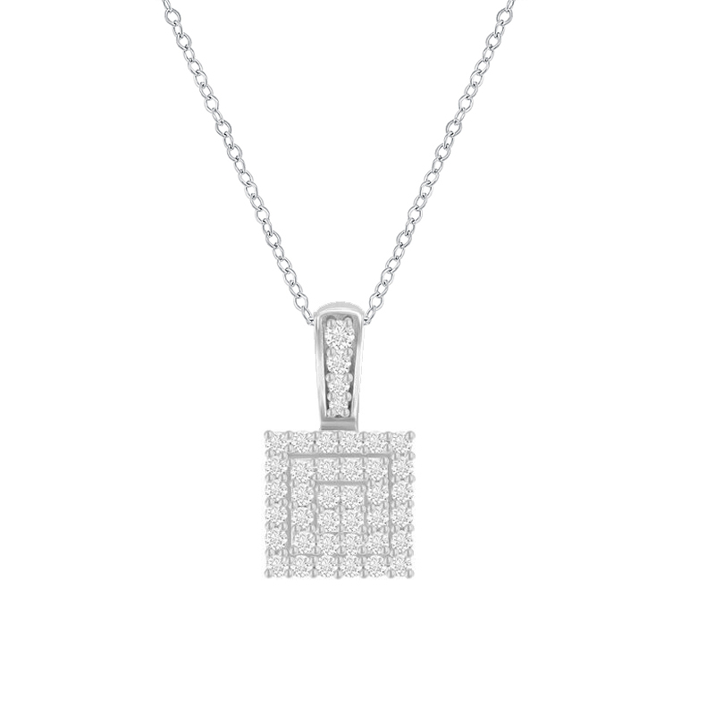 Diamantový štvorcový náhrdelník Lorelle 88699