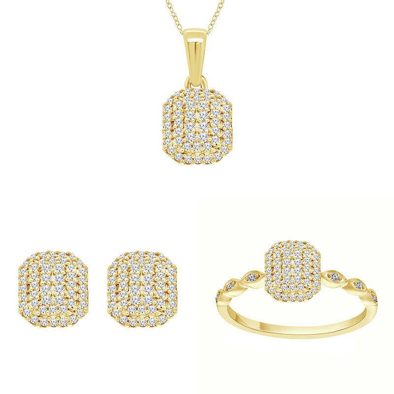 Kolekcia zlatých šperkov s diamantmi 95239