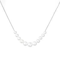 Elegantný strieborny náhrdelník s perlami Kader
